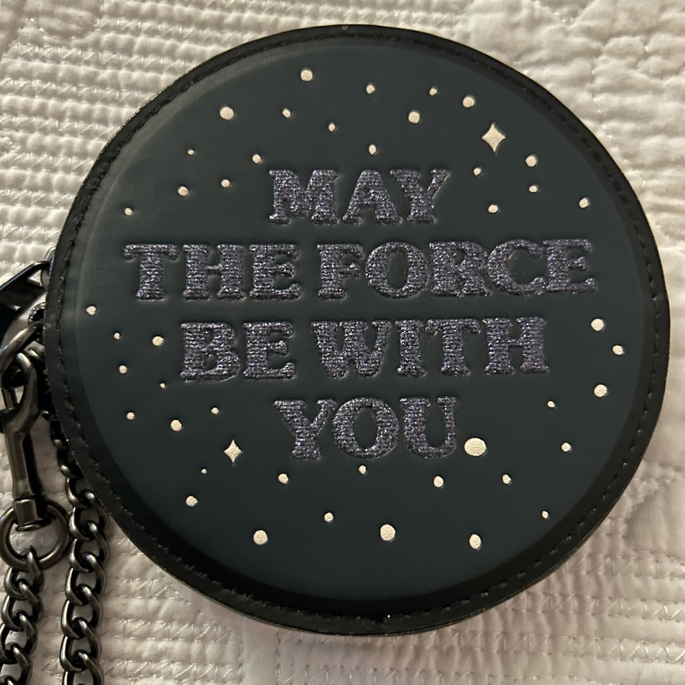 Coach “Star Wars” Round Coin Purse with Chain